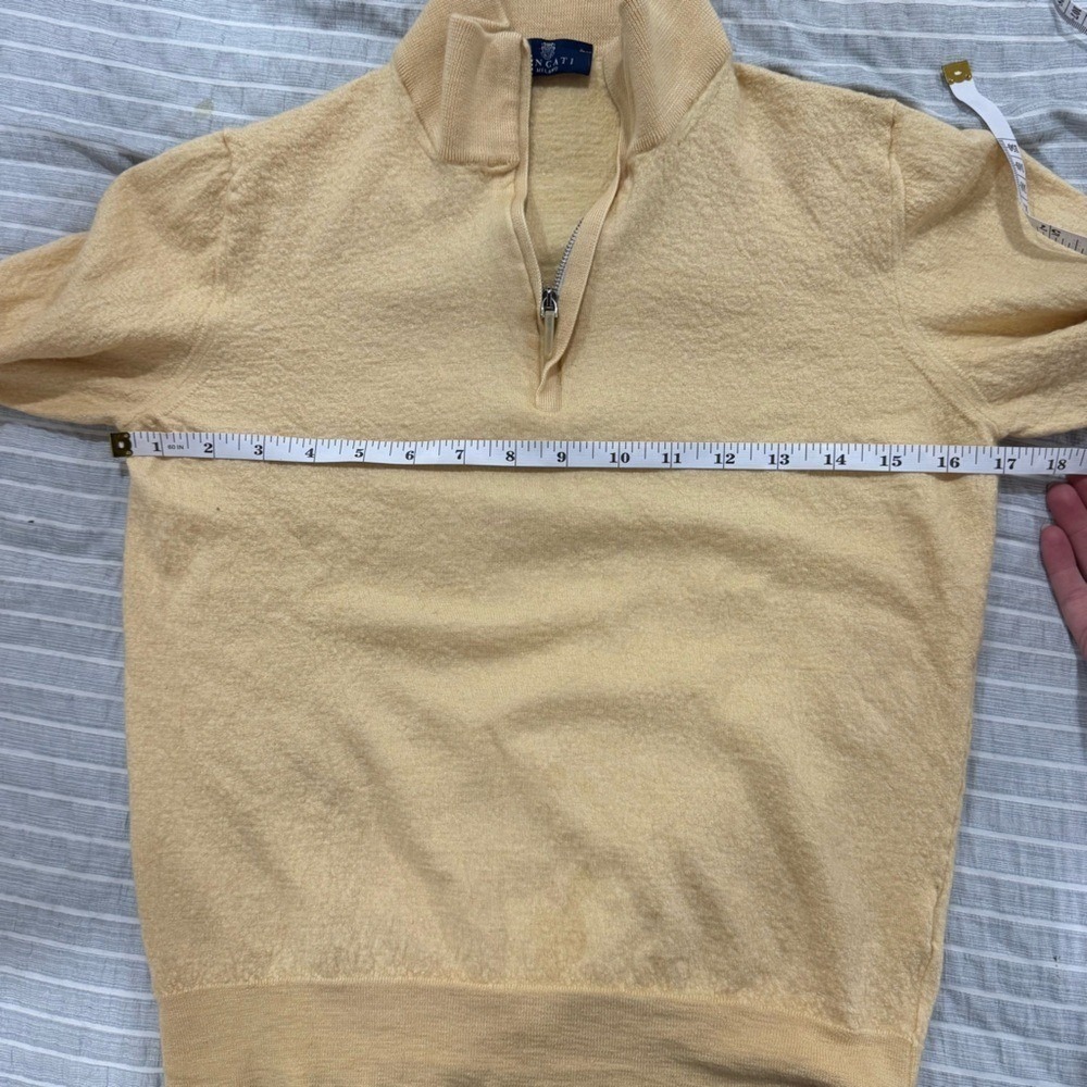 Tincati Milano vintage cashmere and silk quarter zip - Picture 4 of 7